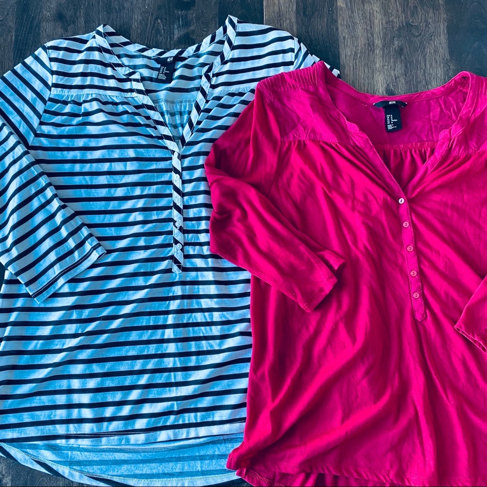 H&M Bundle (2) Flowy Blouses